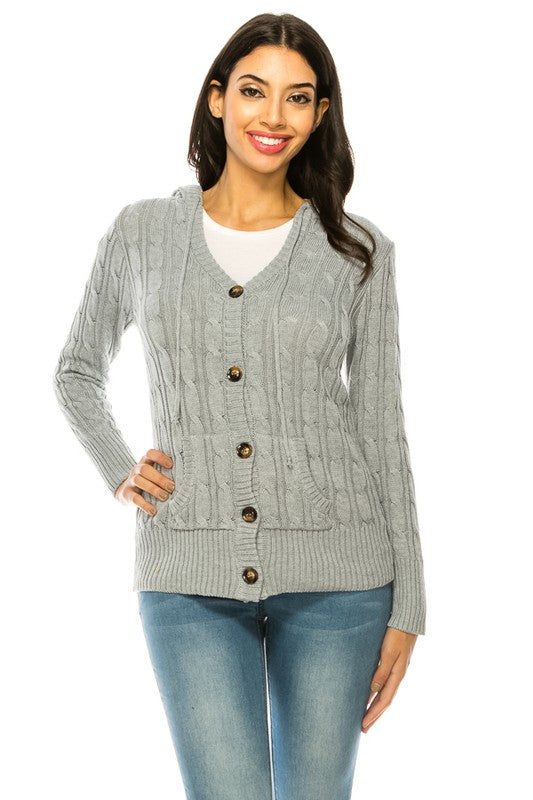 Knit Sweater Button Front