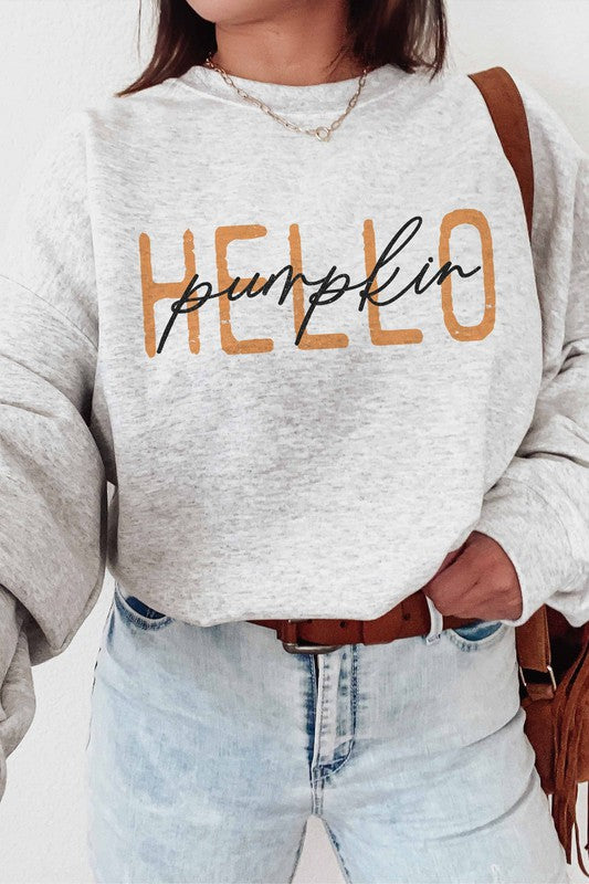 Hello Pumpkin Graphic Sweatshirt