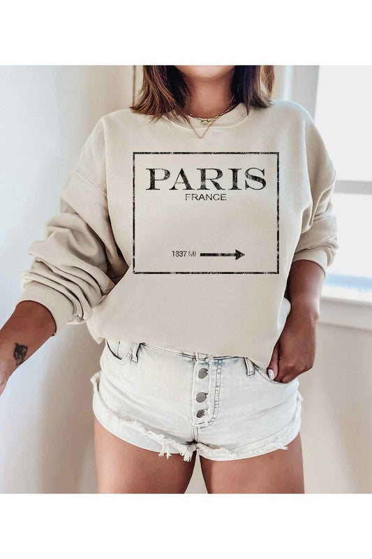 PARIS FRANCE GRAPHIC SWEATSHIRT